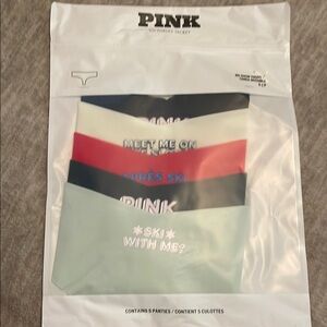 NEW PINK Victoria's Secret No Show Thong